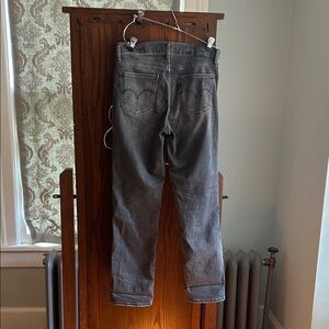 Levi's 314 shaping straight jeans, faded black, size 29